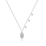 Diamond Encrusted Marquise Necklace