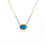  Opal and Diamonds Necklace