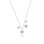 mini heart charm necklace