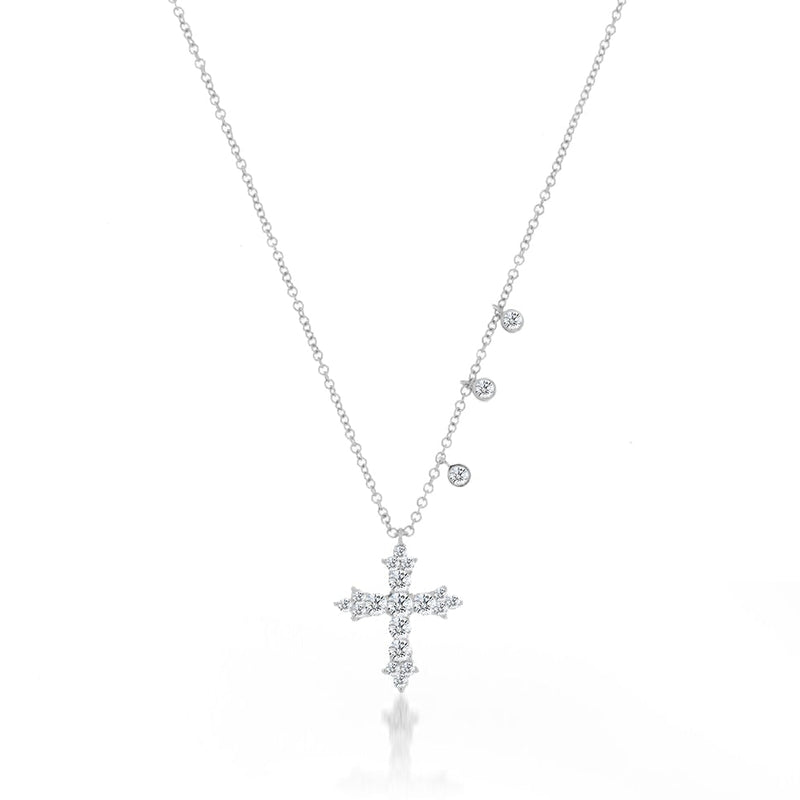 Diamond Cross Necklace Meira T Boutique