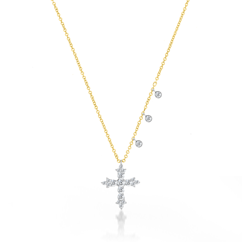 Diamond Cross Necklace – Meira T Boutique