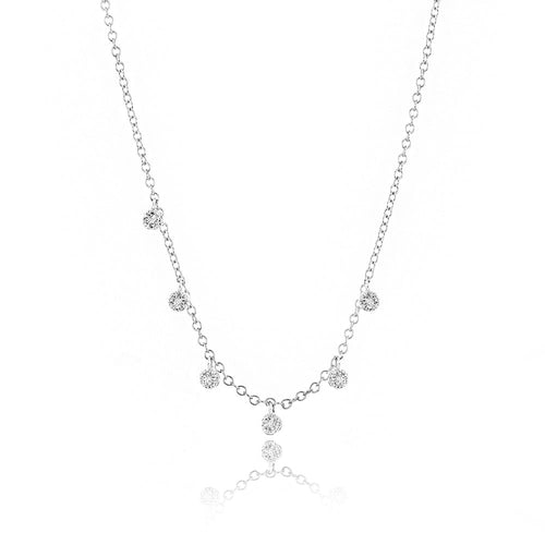 Pave Diamond Charm Necklace