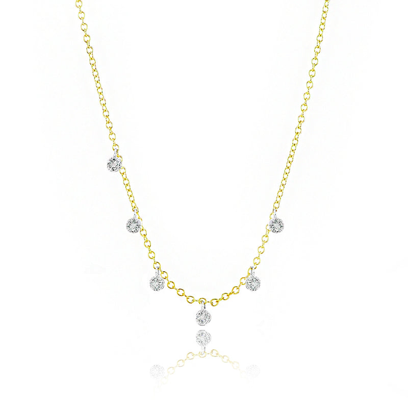 Pave Diamond Charm Necklace