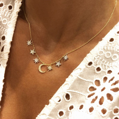 diamond necklace-Meira T 