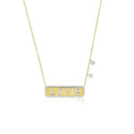 Love Plate Necklace