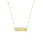Love Plate Necklace