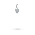 White Gold Heart Charm