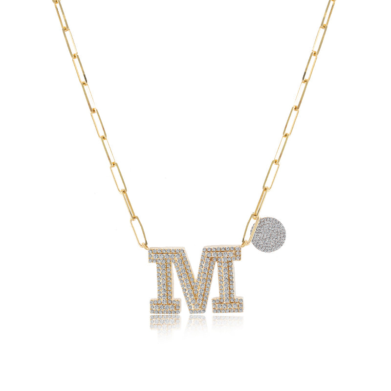 Gold Sincerely Yours Initial Necklace – Lover's Tempo