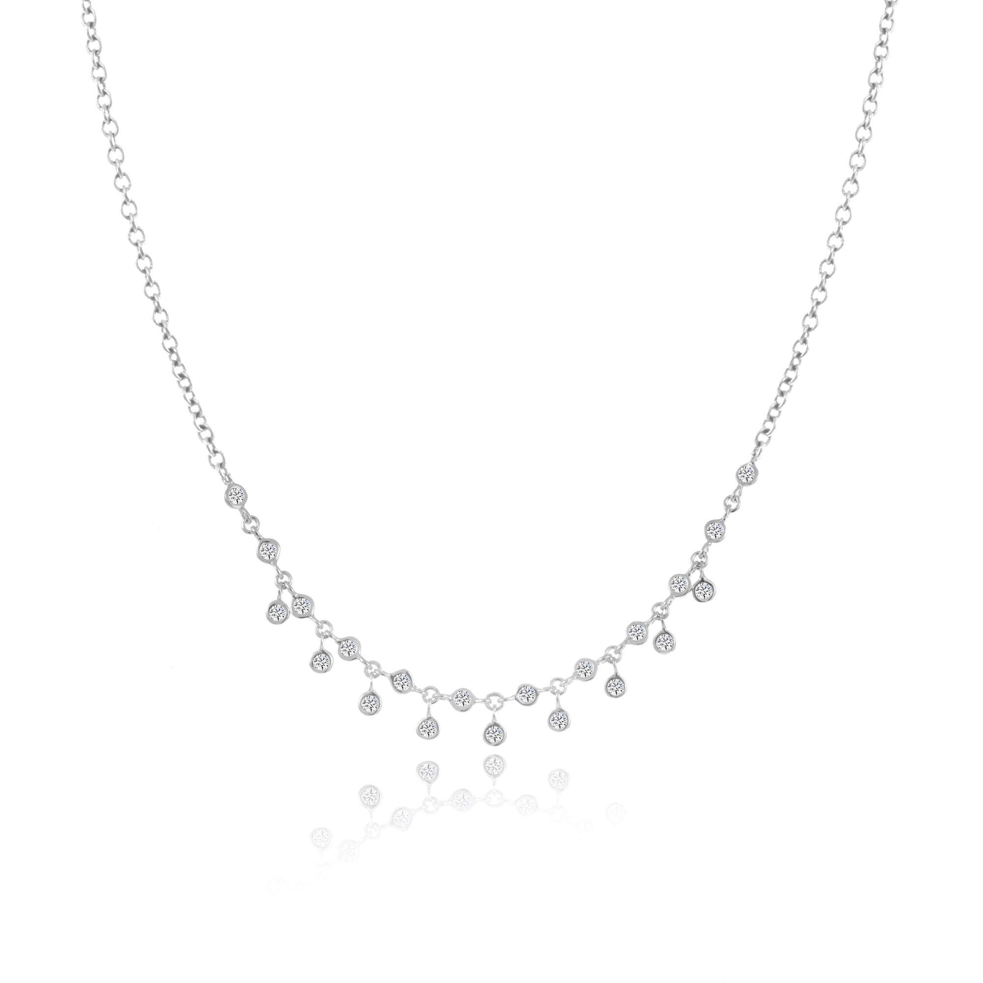 Bezel Diamond Necklace – Meira T Boutique