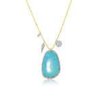 Turquoise Spot Chain Necklace