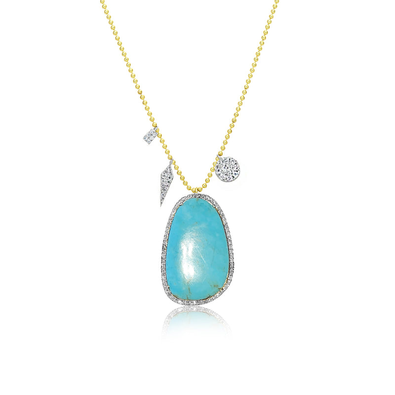 Turquoise Spot Chain Necklace
