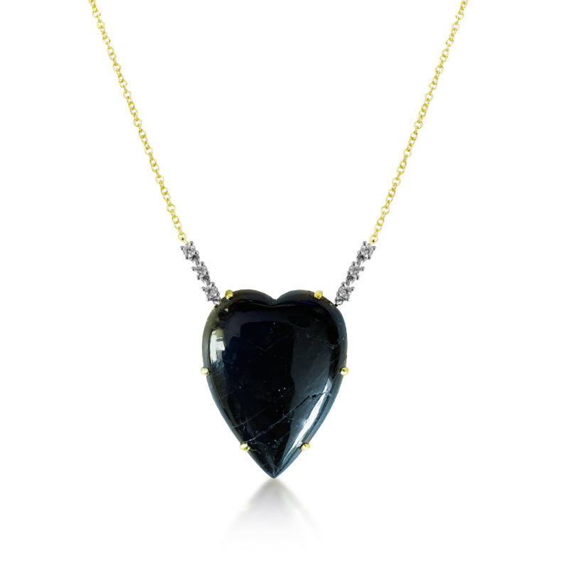Labradorite Heart Necklace | Limited Edition