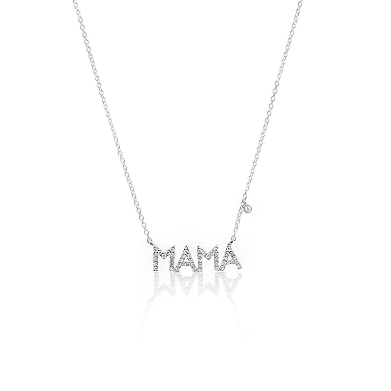 Silver mama necklace – Rose Burkhardt Jewelry