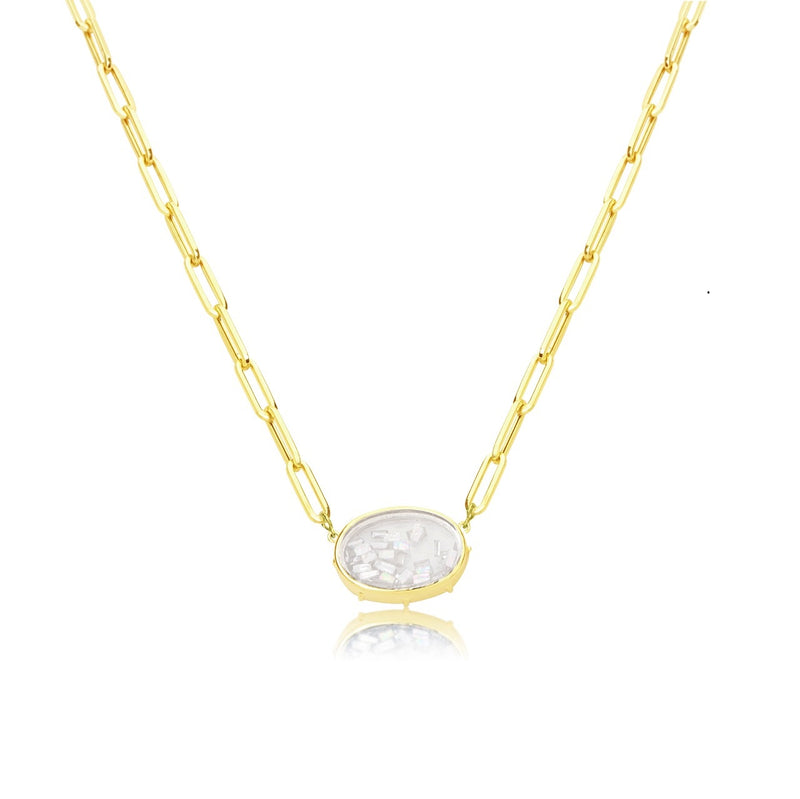 Yellow Gold Shaker Necklace