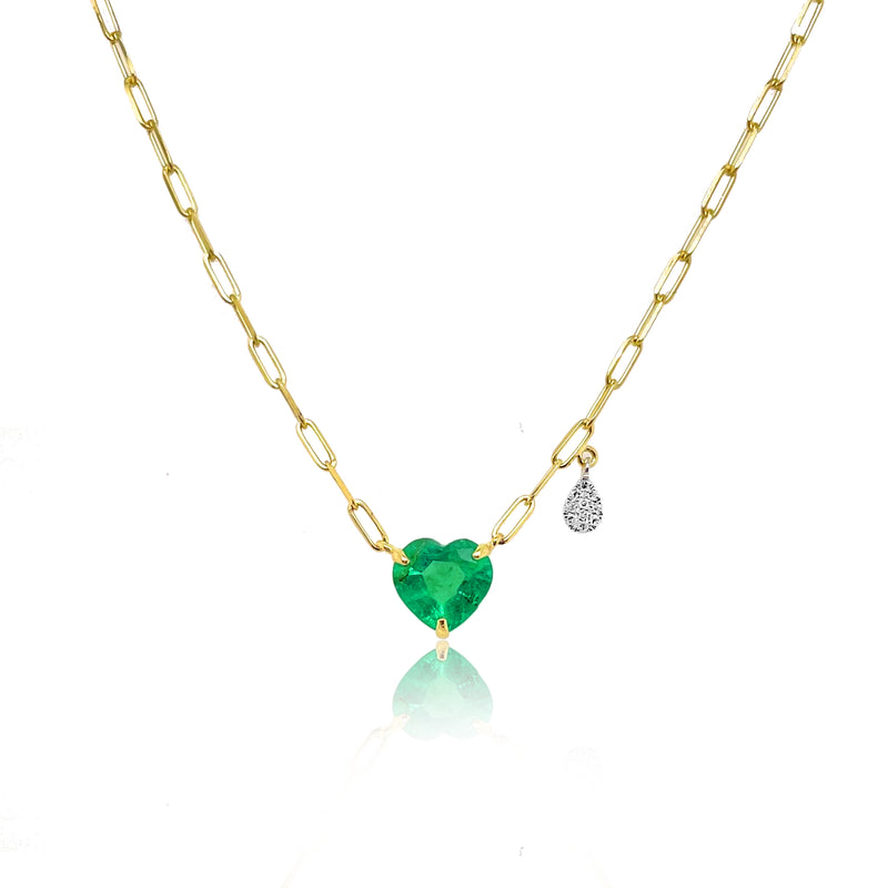 Emerald Heart Necklace