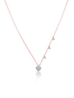 Dainty Diamond Heart Necklace