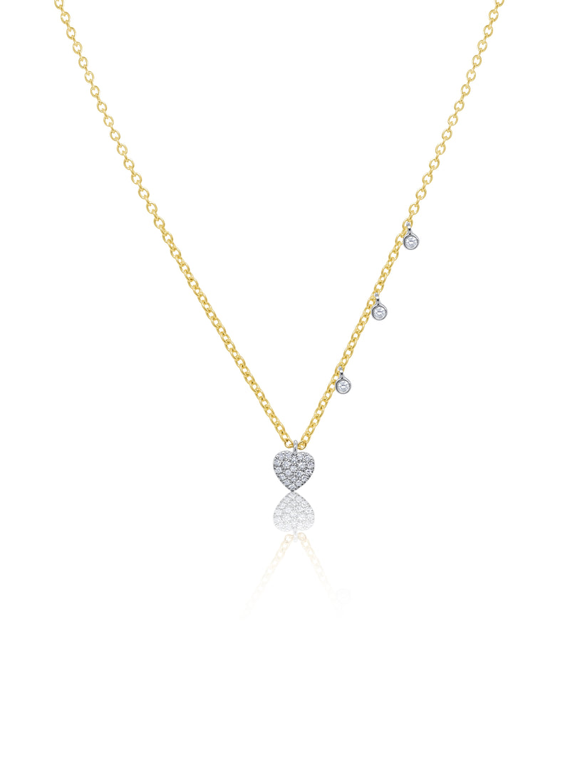 Dainty Diamond Heart Necklace