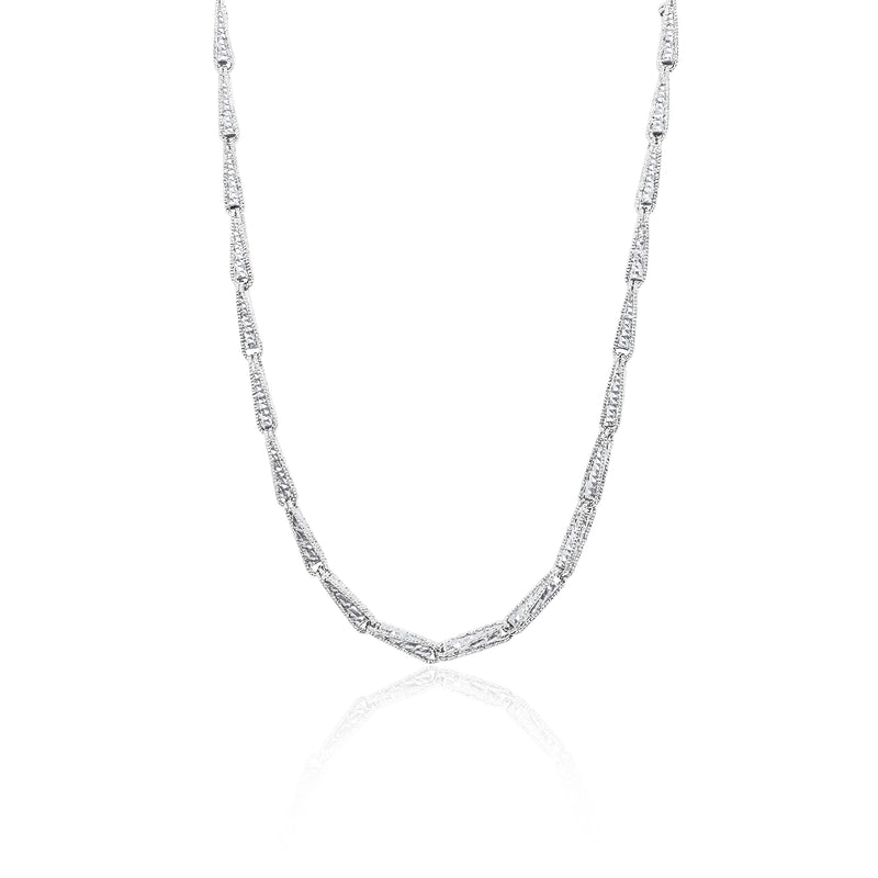 White Gold Triangular Chain