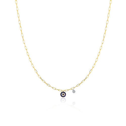 Chunky Chain Evil Eye Necklace