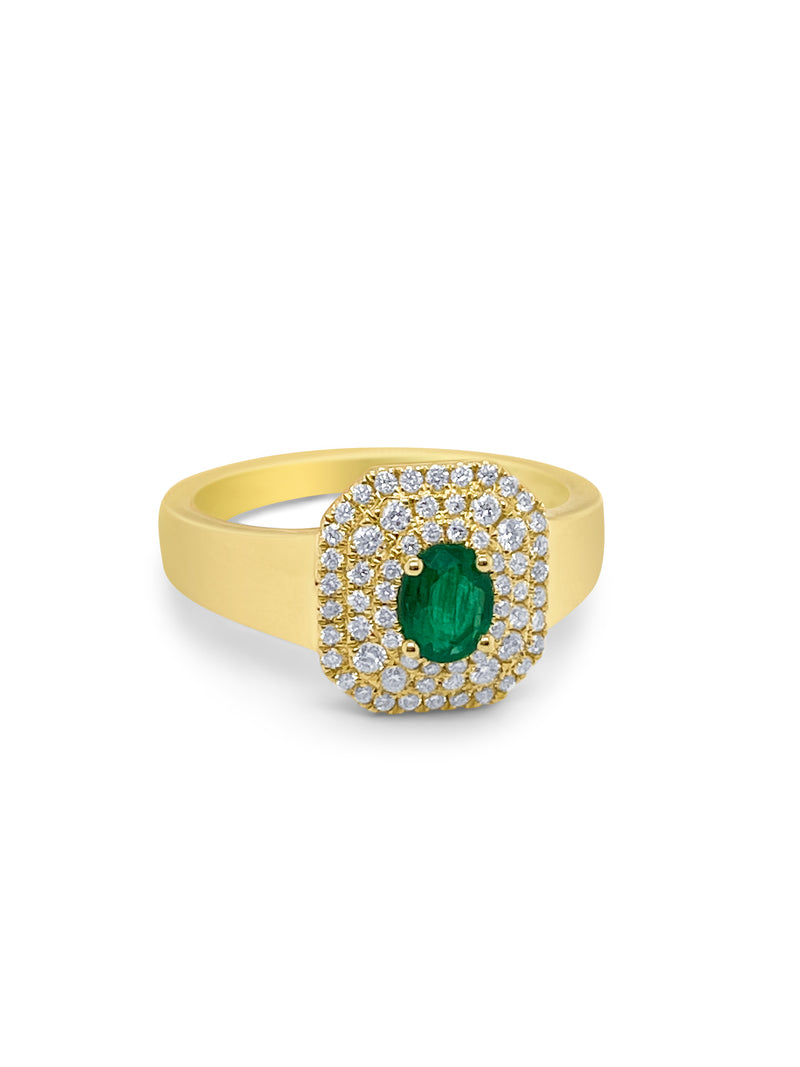 Chunky Emerald Ring