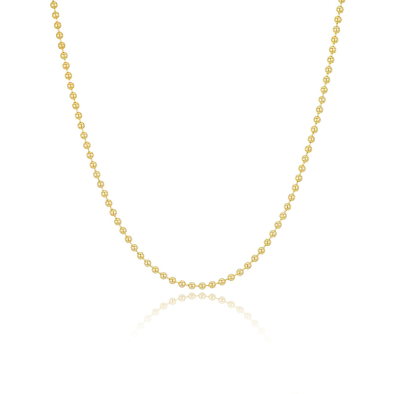 Yellow Gold Spot Chain Necklace