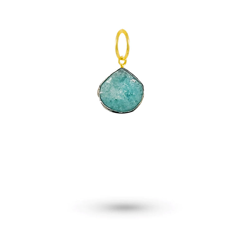 Amazonite and Silver Charm