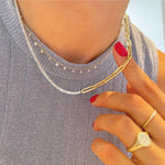 Meira T Signature Necklace with Diamond Bezels