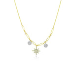 Starburst Double Chain Necklace