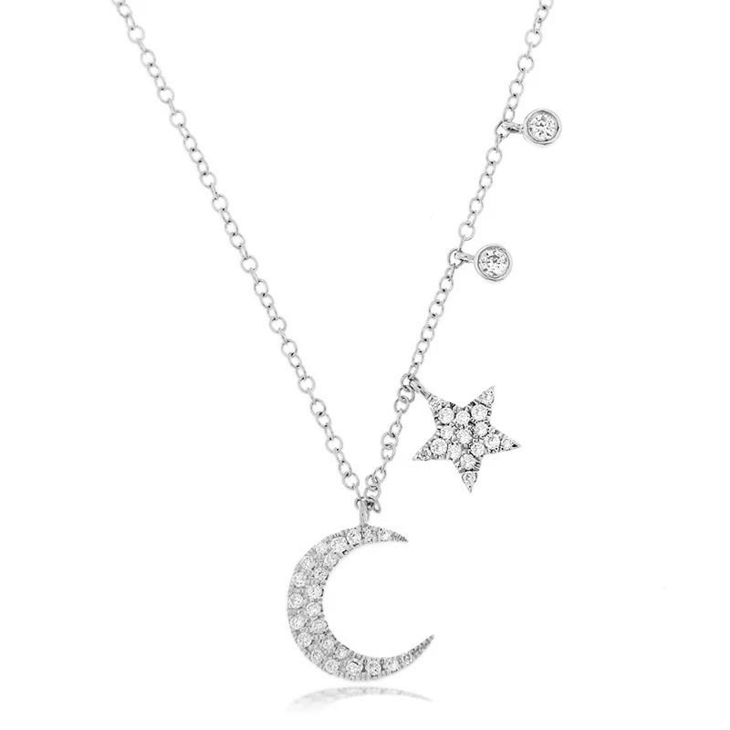 Chiara Ferragni moon and star necklace