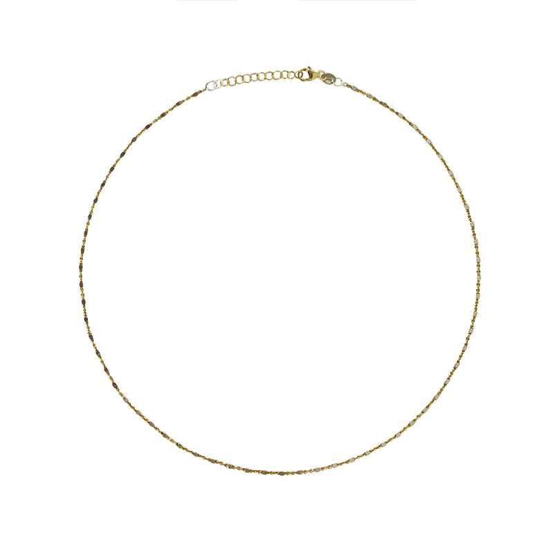 Yellow Gold Plated and Sterling Silver Box Layering Bracelet