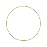 Yellow Gold Plated  Cluster Layering Chain