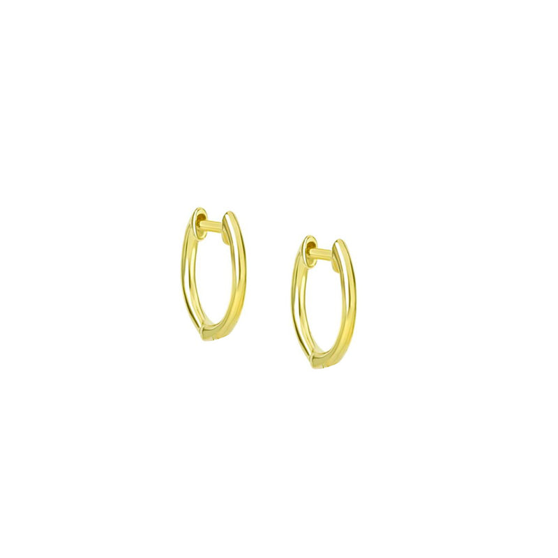 Solid Gold Huggie Earrings
